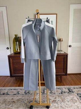 SKIMS Track Jacket & Pants Set Zip Up Tracksuit NWT